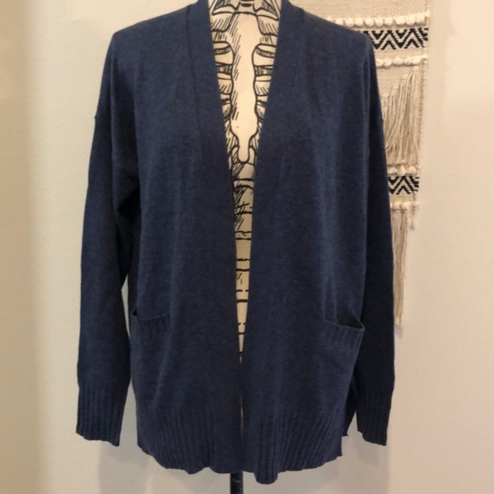 NWT Small Gap Blue Heather Open Cardigan!